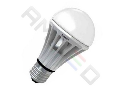 E27 7W LB-G60 Day White, Светодиодные лампы на базе 3х1W, 5х1W, 5x2W, 7x1W, 7x2W, 9x1W светодиодов. Корпус ШАР 220B. Цоколь E27